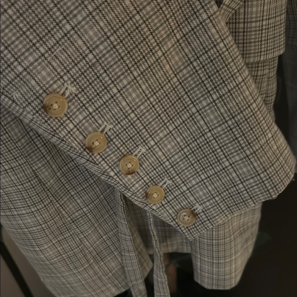 Free People Gray Blazer with Belted Waist - Picture 6 of 7